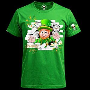 Gold Luck Leprechaun DTF Transfer | St. Patty’s Day Heat Press Design for Gildan